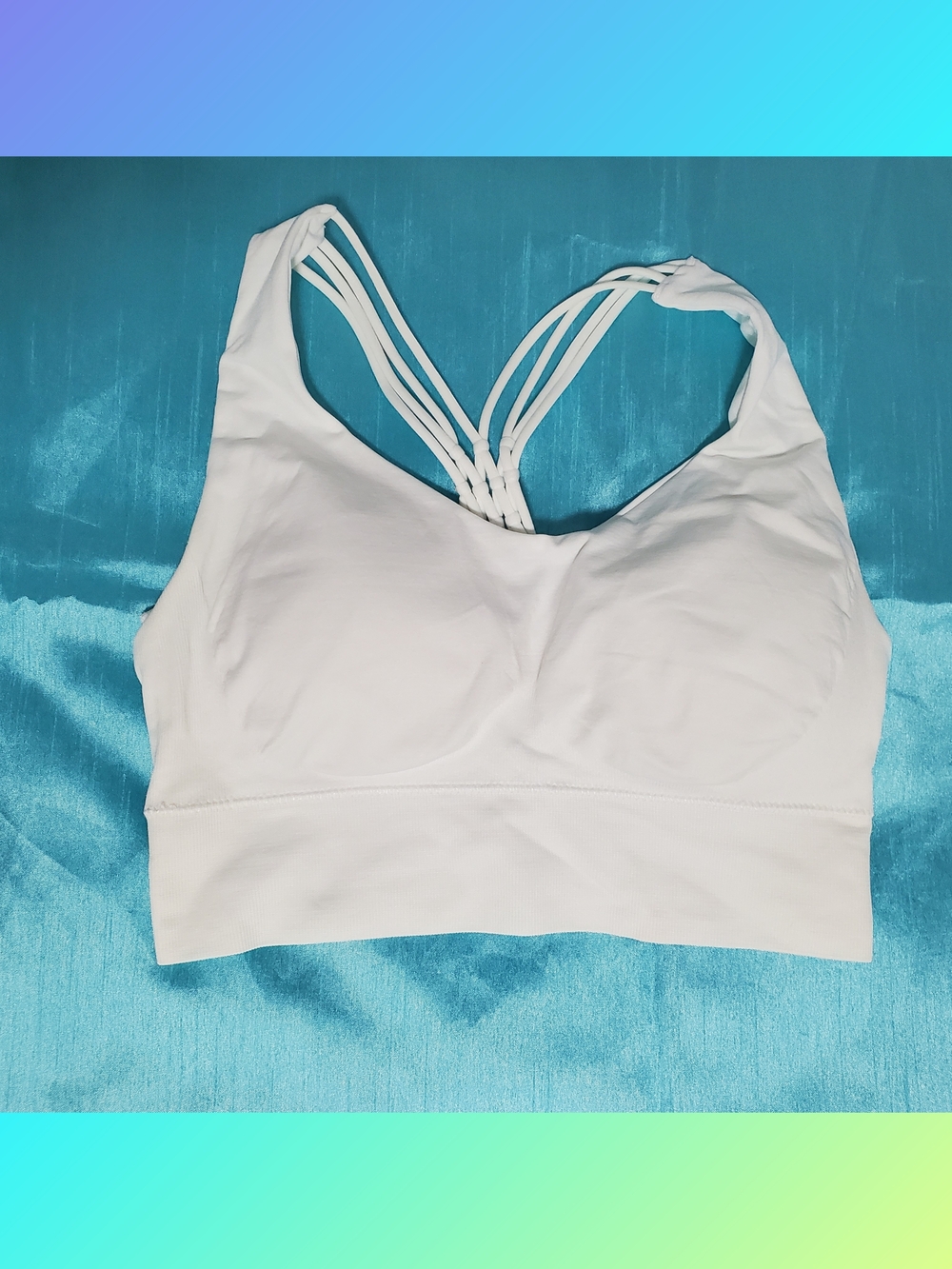 White Strappy Back Comfort Bralette
